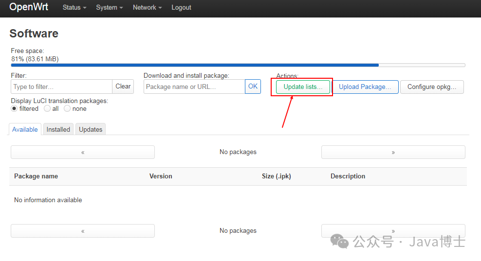 Installing Chinese Language Pack on OpenWrt
