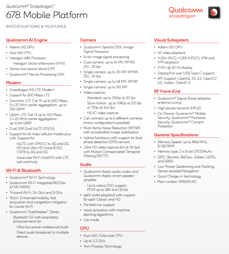 Qualcomm Snapdragon 678 Released: A 4G Processor That Keeps Delivering?