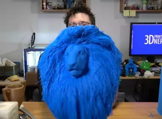 Someone 3D Printed a Fluffy Little Lion? I Laughed Out Loud When the Shell Was Removed
