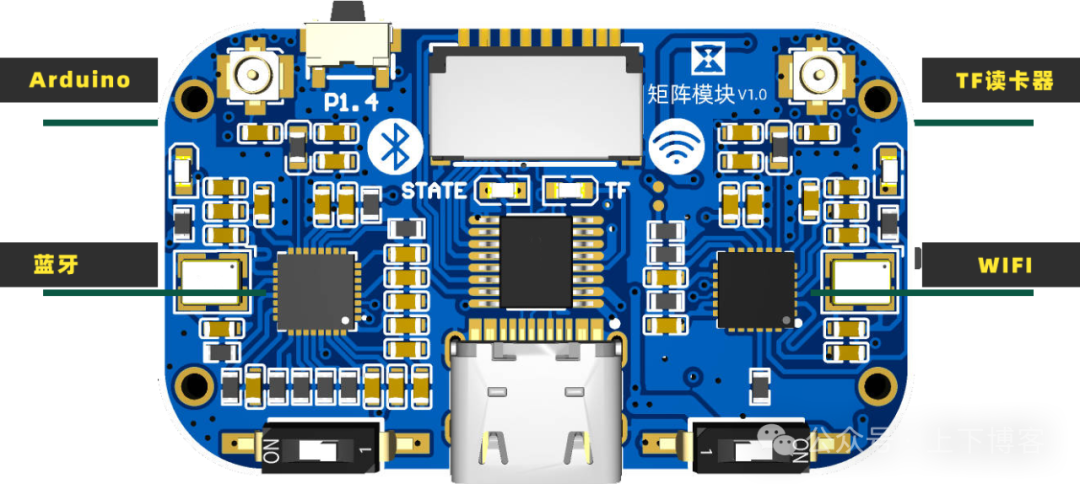 A Compact Module Supporting Bluetooth, WIFI, TF Card Reader, and Arduino: Matrix Module V1.0