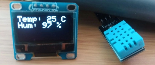 Arduino Mini Weather Station: Monitoring Temperature and Humidity with DHT11 Sensor and OLED Display