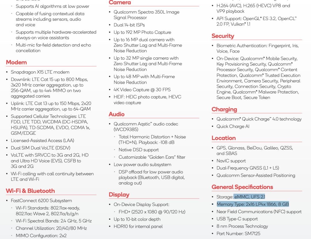 Qualcomm Releases Snapdragon 720G Supporting 120Hz and 192MP