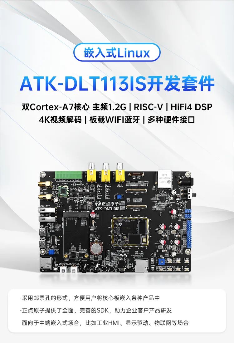 Zhongdian Atom Launches Allwinner T113-i Development Board for Heterogeneous Development and Industrial Control Design Solutions!