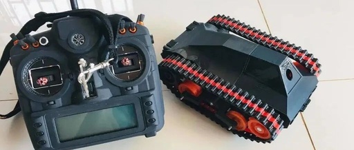 FPV - Tracked Vehicle: 3D Printed Remote-Controlled Mini FPV Tank with Modular Design, ESP32 Control, and Robotic Arm Base