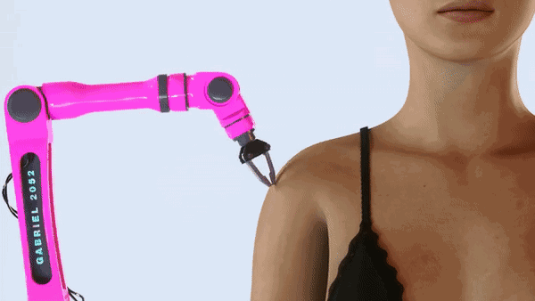 After a Breakup, She DIYed a Robot Boyfriend That Can Even Help with Clothing Adjustments...