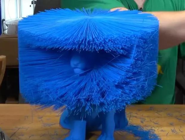 Someone 3D Printed a Fluffy Little Lion? I Laughed Out Loud When the Shell Was Removed
