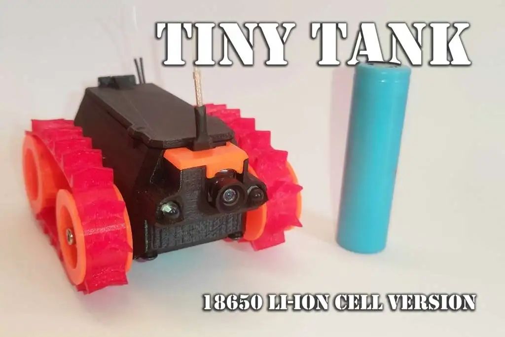 FPV - Tracked Vehicle: 3D Printed Remote-Controlled Mini FPV Tank with Modular Design, ESP32 Control, and Robotic Arm Base