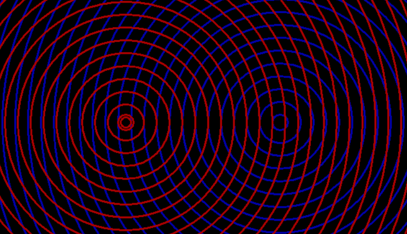 C Language Animation: Spinning Circles | Water Ripple Effect