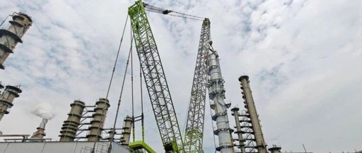 Successful Installation of the C-610 Tower for the Sinopec Quanzhou Gasoline Project