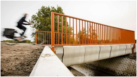 Exploring Diverse Bicycle Bridge Structures Using 3D Printed Concrete Technology in the Netherlands