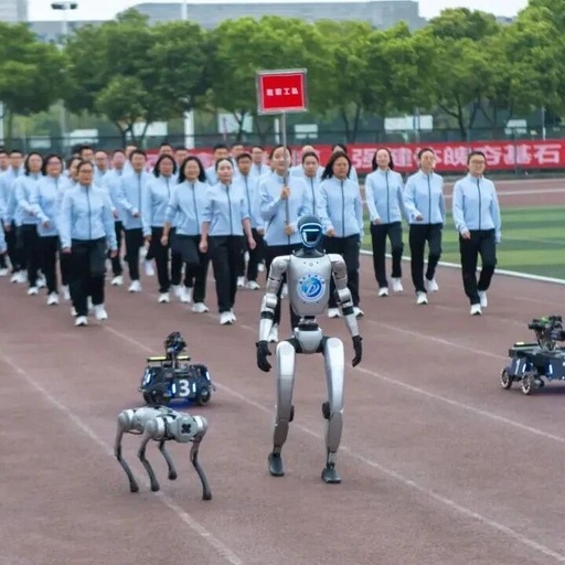 Robot Parade Shines at University Sports Meet!