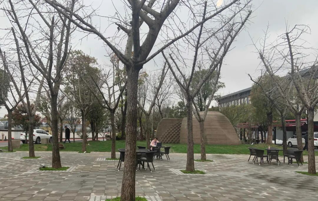 The First Concrete 3D Printed Library in China: 'Like a Comma'