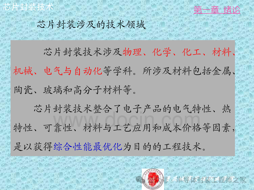 Integrated Circuit Chip Packaging Technology