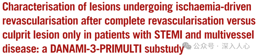Analysis of Lesion Characteristics in the DANAMI-3-PRIMULTI Substudy