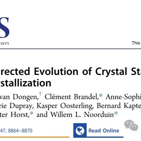 Literature Update: J. Am. Chem. Soc. | Achieving Enantiomer Purification through Directed Evolution of Crystal Stability and Non-Equilibrium Crystallization