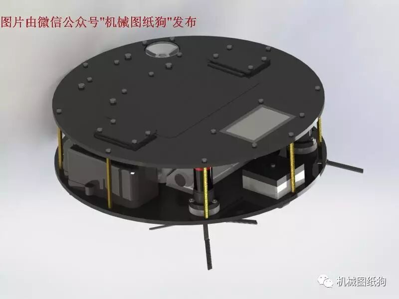 DIY Robotic Vacuum Cleaner 3D Design SOLIDWORKS
