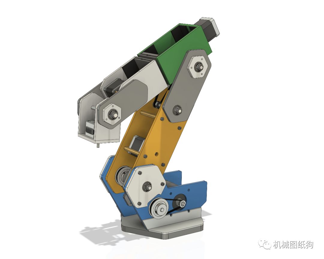 DIY 6DOF Simple Robotic Arm 3D Design Using Inventor with STEP Files