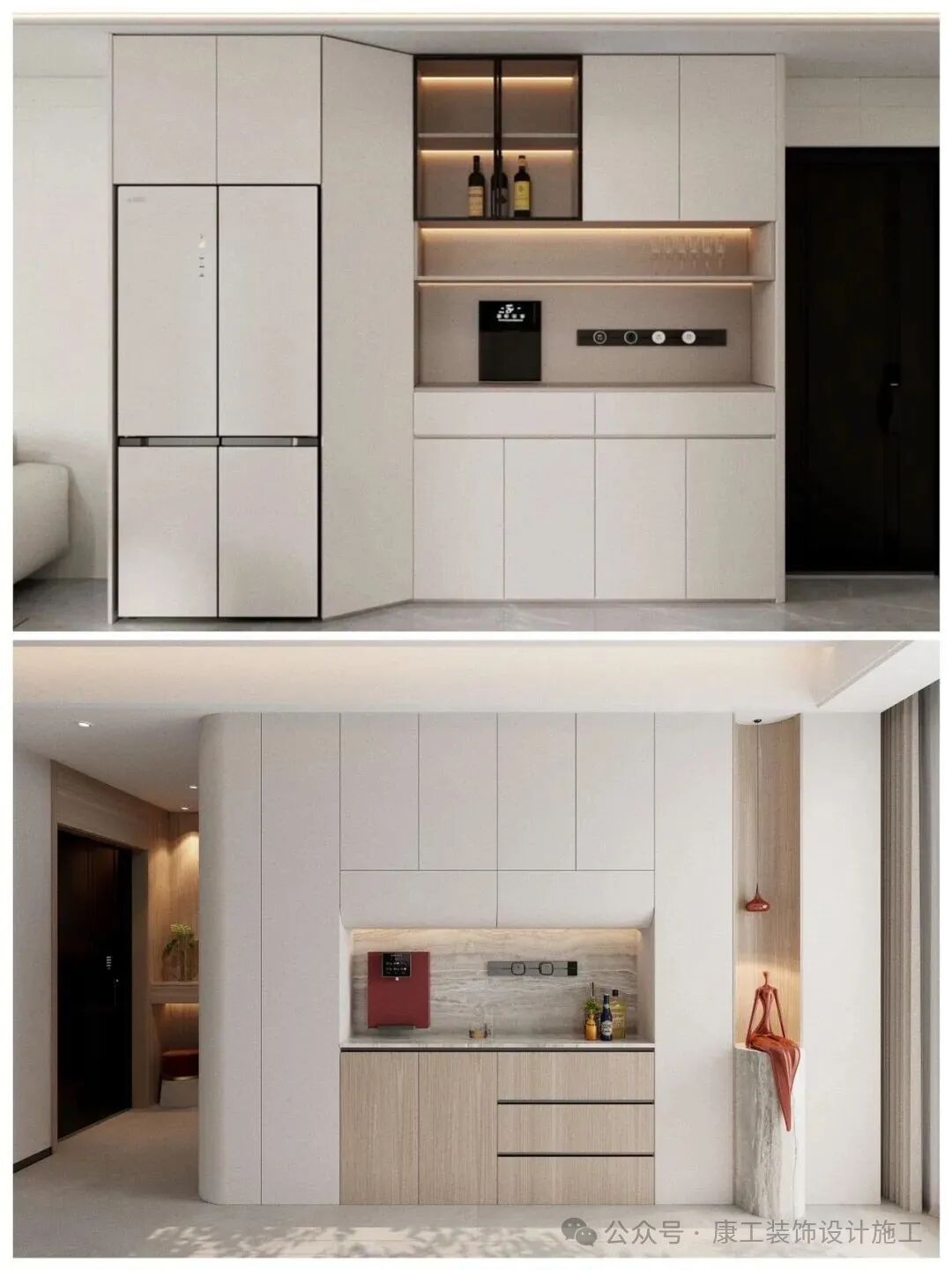 Small Space Savior! 10 Integrated Refrigerator and Sideboard Designs to Double Your Space and Boost Aesthetics