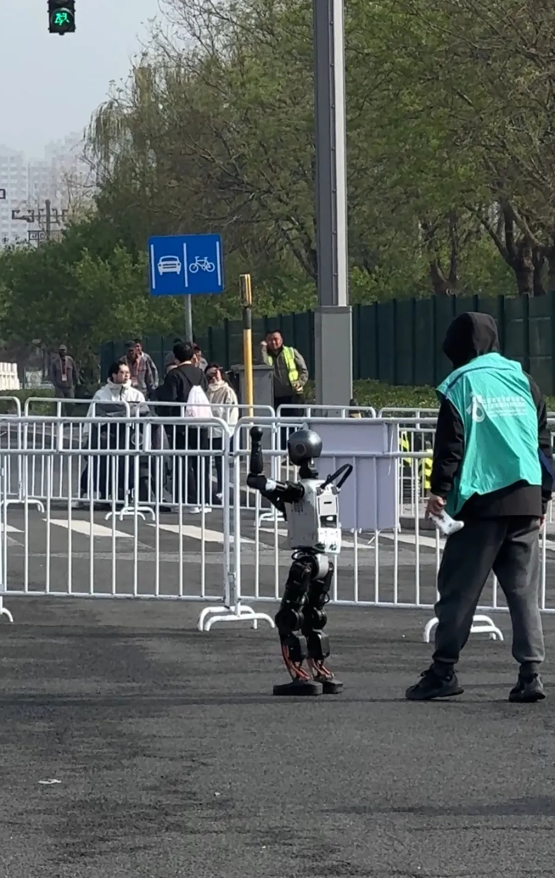 Robots Team Up for a Marathon: A Large-Scale "Performance"