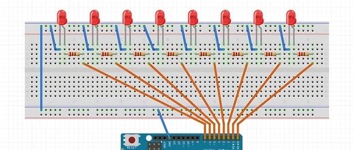 Arduino Basic Experiment 1: Running Light Experiment