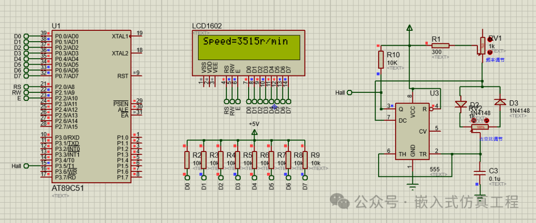 Speed Measurement System Based on AT89C51 and Proteus Simulation