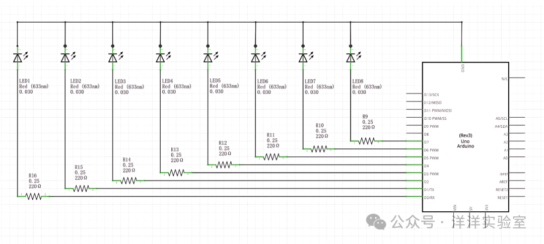 Arduino Basic Experiment 1: Running Light Experiment