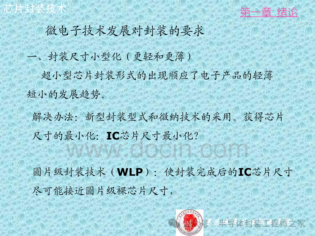 Integrated Circuit Chip Packaging Technology