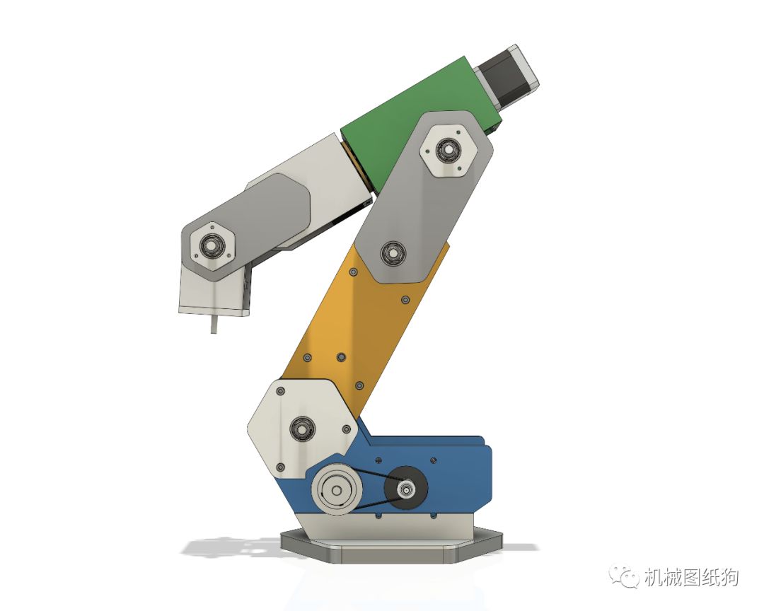 DIY 6DOF Simple Robotic Arm 3D Design Using Inventor with STEP Files