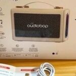 Oudiobop TG1 Bluetooth Speaker: Standard Wireless Microphone with Karaoke Function and Colorful Lighting Effects