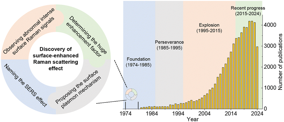 A Review of Surface-Enhanced Raman Spectroscopy (SERS): A Half-Century of Ups and Downs
