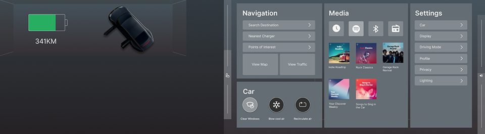 In-Car Displays | A New Concept for Automotive Touch Interaction