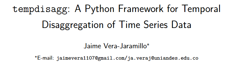 Tempdisagg: An Open-Source Python Tool for Time Series Disaggregation and Enhanced Economic Forecasting