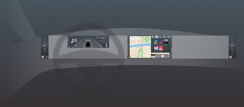 In-Car Displays | A New Concept for Automotive Touch Interaction