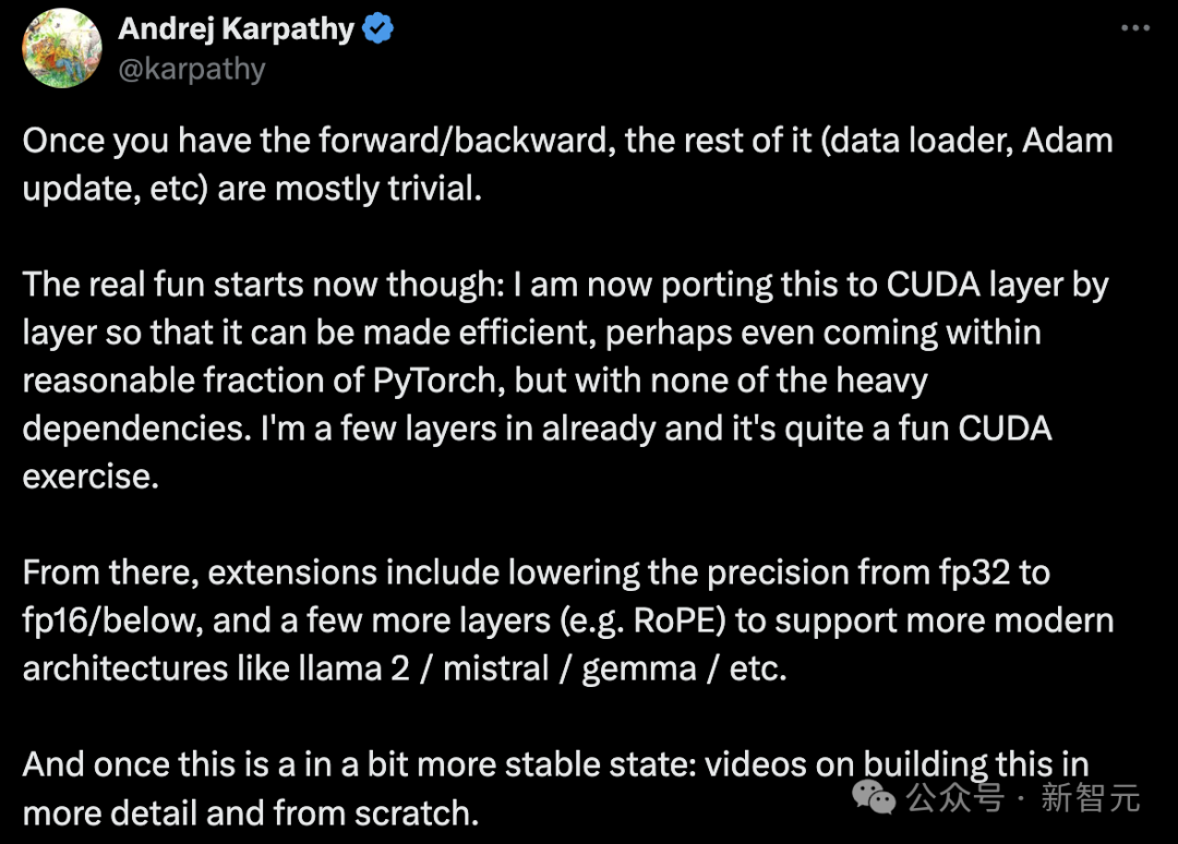 Training GPT-2 with Just 1000 Lines of C Code! AI Expert Karpathy's New Project Gains 2.5k Stars