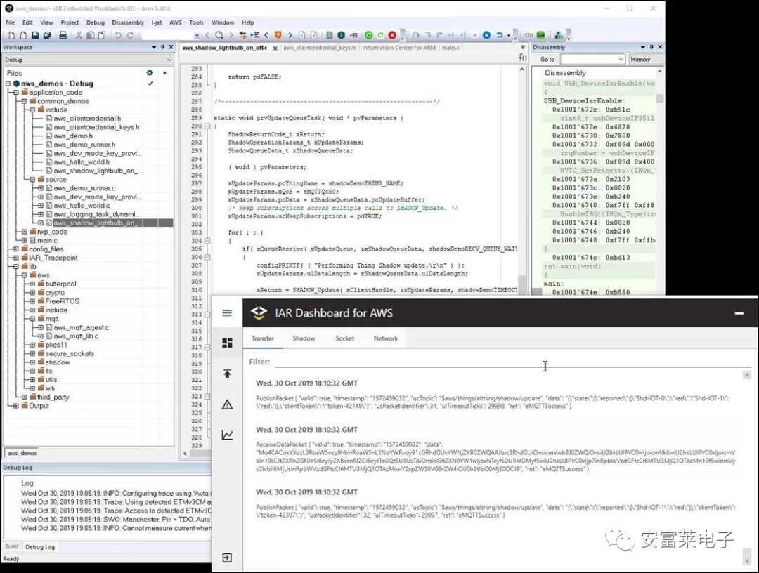 IAR for Amazon FreeRTOS Released: A New Era for IoT Studios