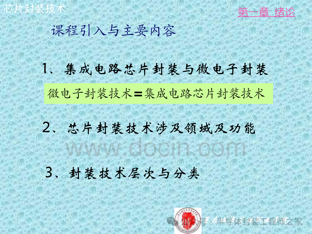 Integrated Circuit Chip Packaging Technology