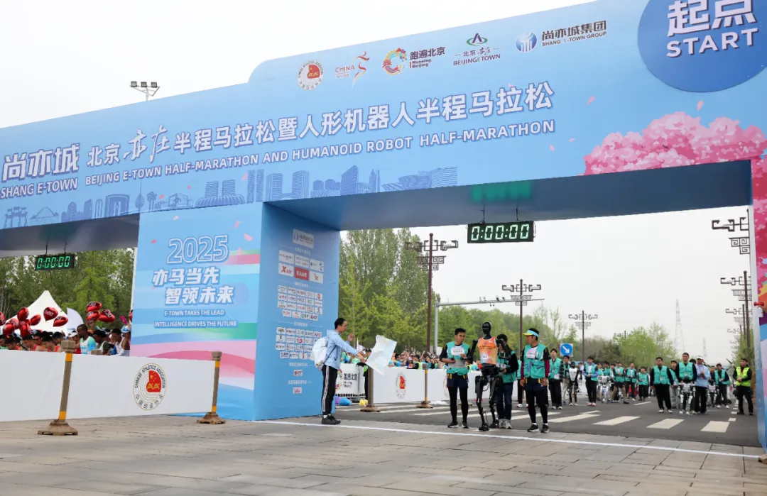 Robots Team Up for a Marathon: A Large-Scale "Performance"