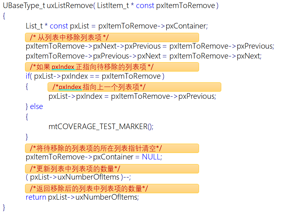 Lists and List Items in FreeRTOS