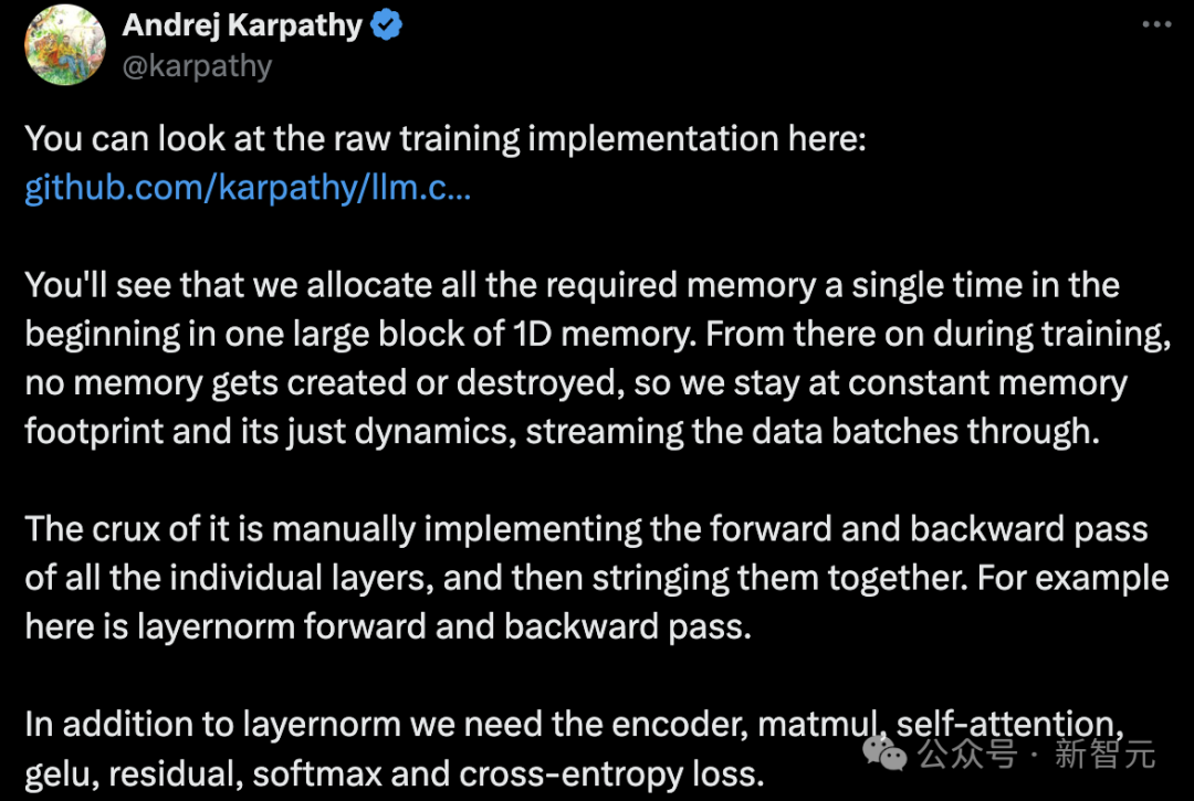 Training GPT-2 with Just 1000 Lines of C Code! AI Expert Karpathy's New Project Gains 2.5k Stars