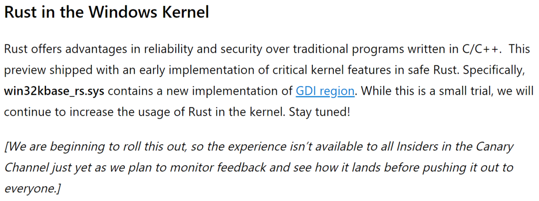 Microsoft Embraces Rust