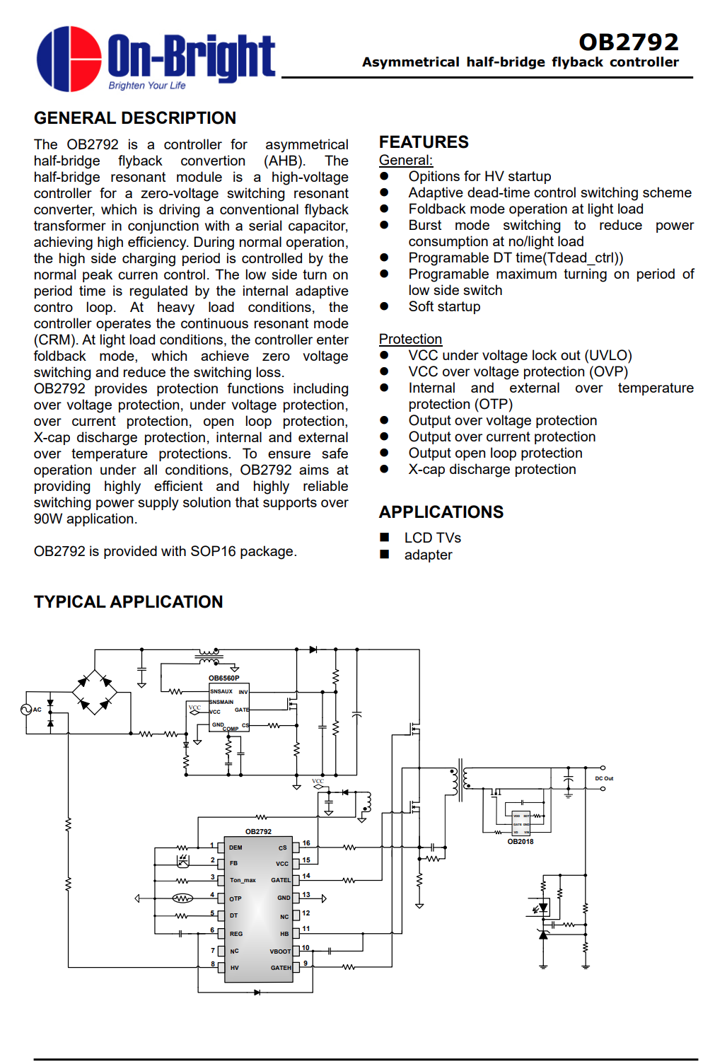 Empowering High-Density Power Supplies with Soft Switching: A Summary of AHB Controller Chips