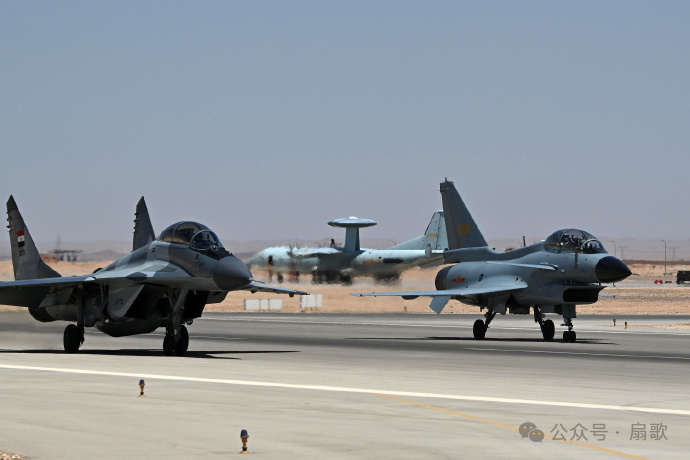 J-10C and KJ-500 Participate in China-Egypt Joint Military Exercises: Non-Stealth Fighters Can Effectively Counter F-35A in System Operations