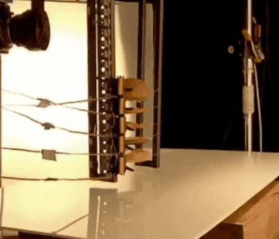 The Flying Food in Advertisements is Not Computer Graphics: Military Equipment Used in the Filming Process