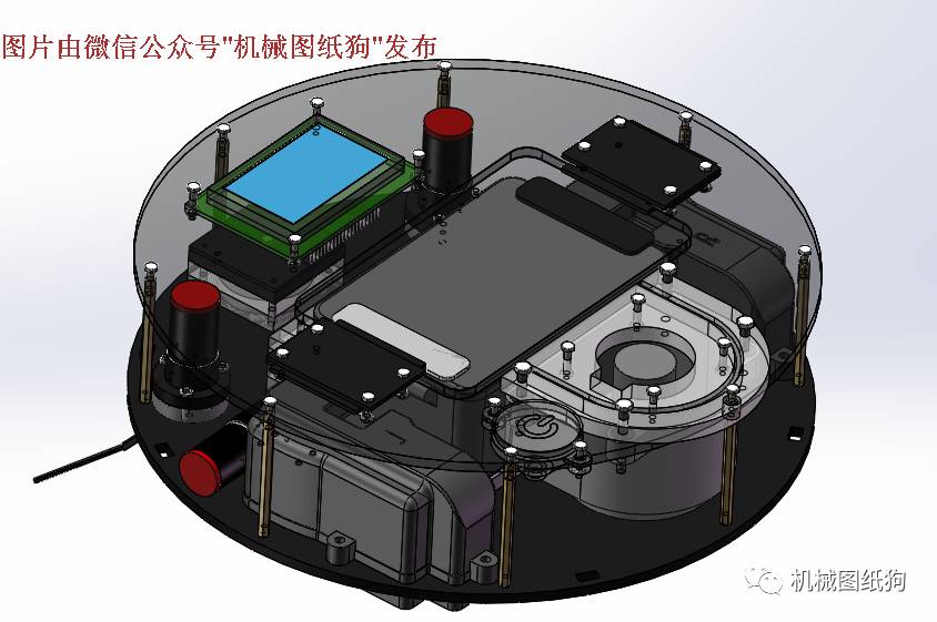 DIY Robotic Vacuum Cleaner 3D Design SOLIDWORKS