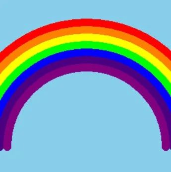 C Language Animation: Encountering the Rainbow