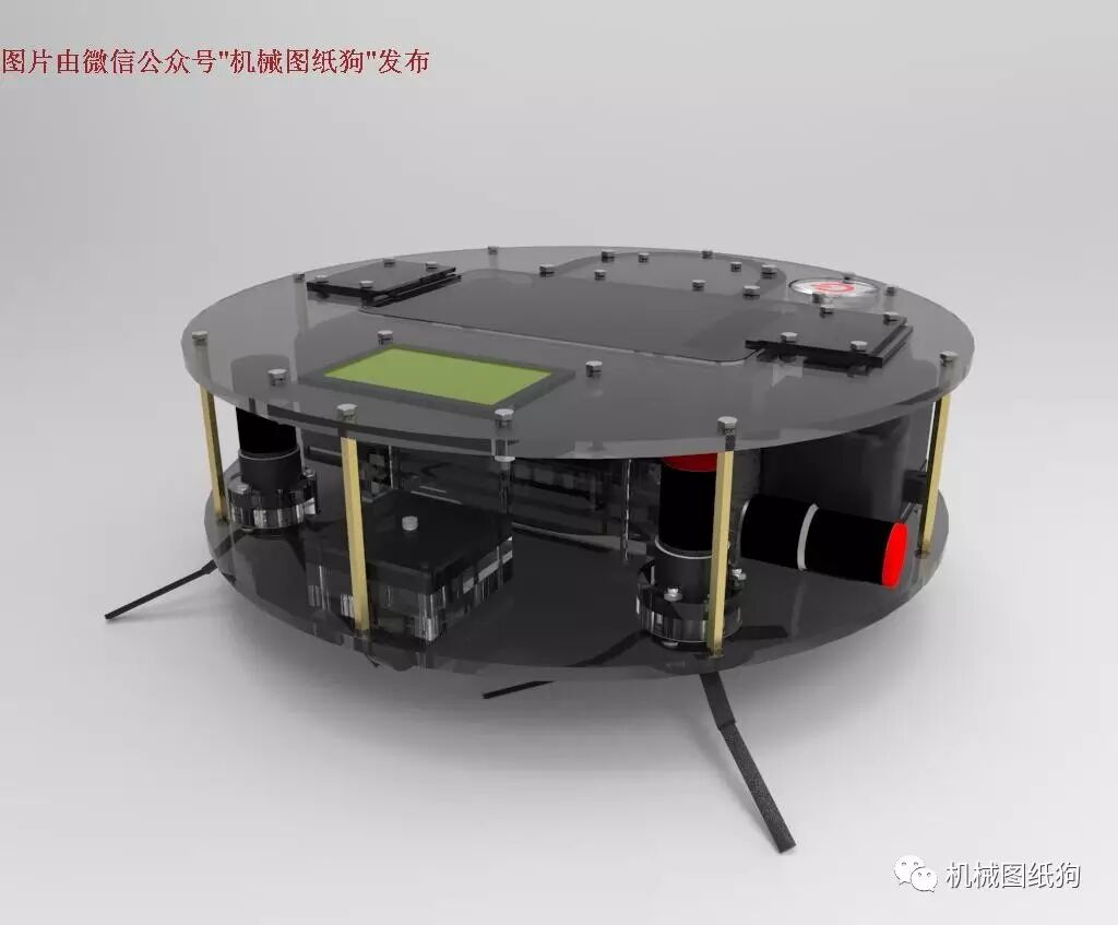 DIY Robotic Vacuum Cleaner 3D Design SOLIDWORKS