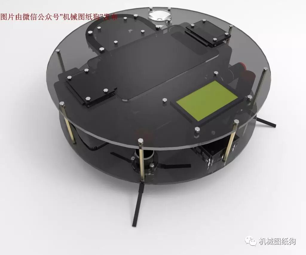 DIY Robotic Vacuum Cleaner 3D Design SOLIDWORKS