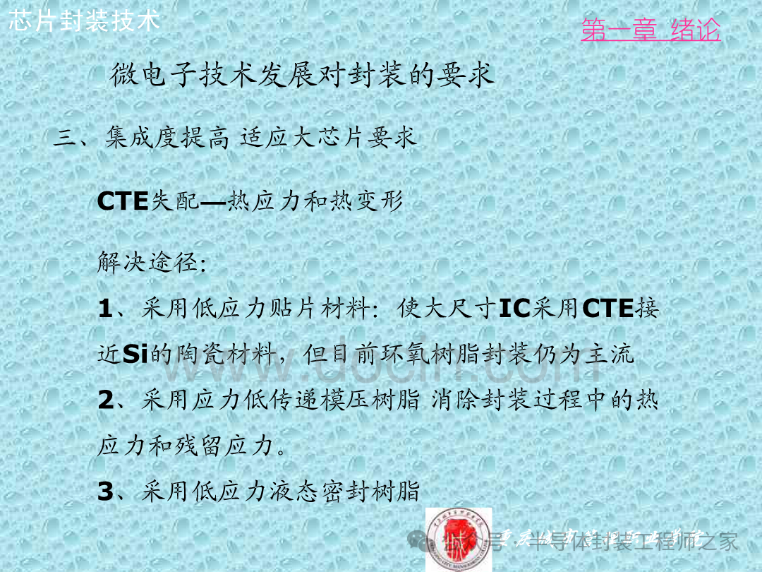 Integrated Circuit Chip Packaging Technology