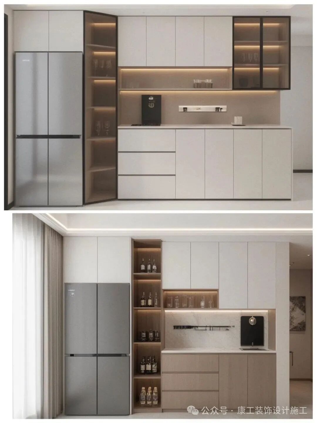 Small Space Savior! 10 Integrated Refrigerator and Sideboard Designs to Double Your Space and Boost Aesthetics
