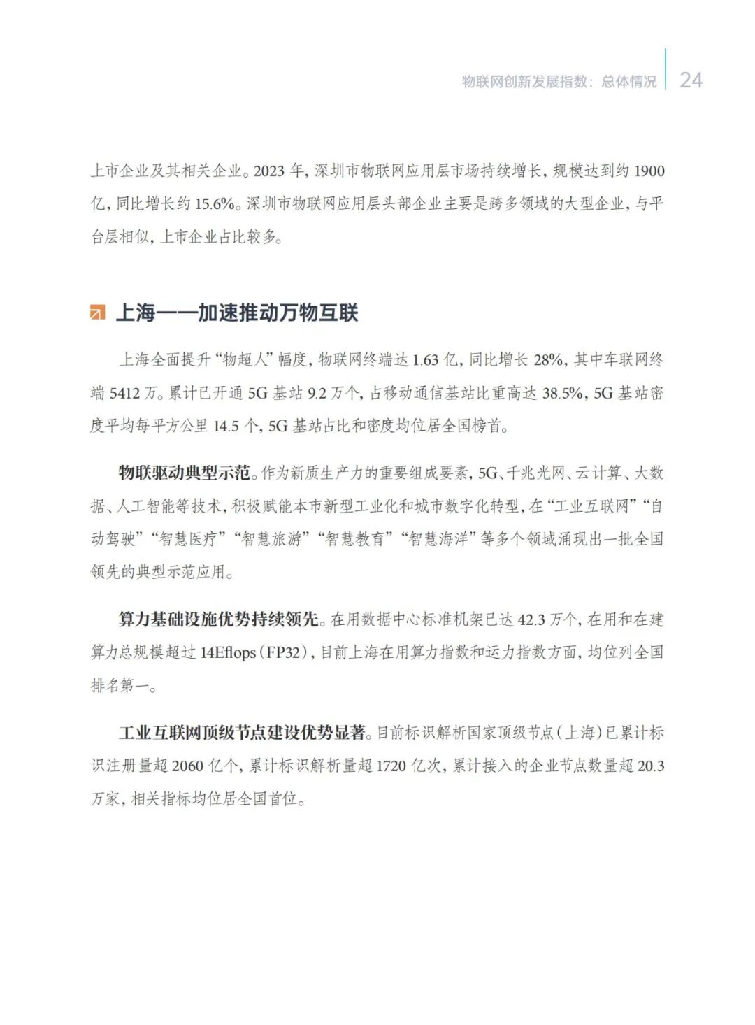 2024 IoT Innovation Development Taihu Index